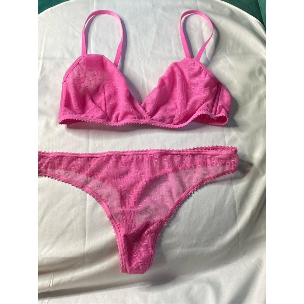 Baby pink lacy set